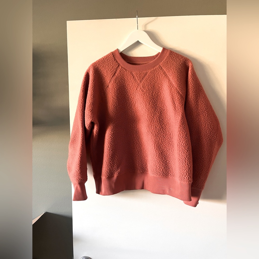 Everlane Renew Fleece Sweatshirt in Raglan Clay